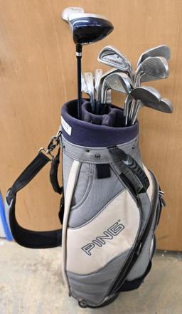 RH Golf Clubs with Ping Bag