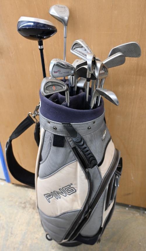 RH Golf Clubs with Ping Bag