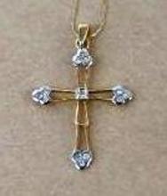 14K Gold Necklace with Cross Charm