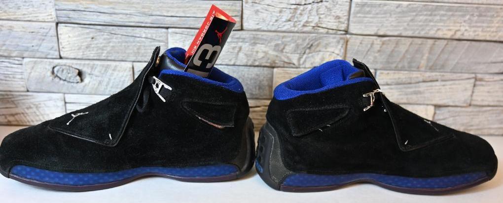 Jordan 18 Black & Blue Shoes size 9