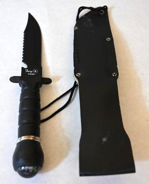 Fury 33081 Survival Knife with Sheath