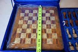 Stone Chess Set with Case