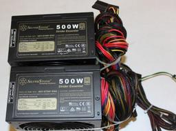 Two Units SilverStone 500W Strider Essential Power Supply Model No. SST-ST50F-ESG