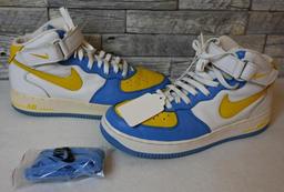 Nike Air Force 1 Blue & Yellow size 10 Shoes