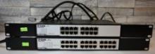 Two D-Link Gigabit Switches