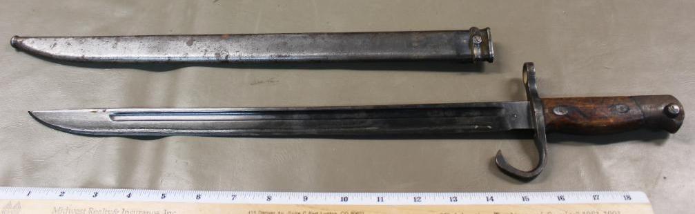 WWII Arisaka Type 30 Bayonet in Scabbard