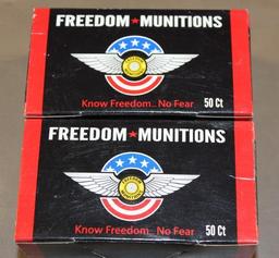 100 Cartridges Freedom Munitions 5.56 M-855 Ammunition