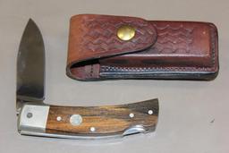 Beautiful Smith and Wesson Wood Handled Folding Knife