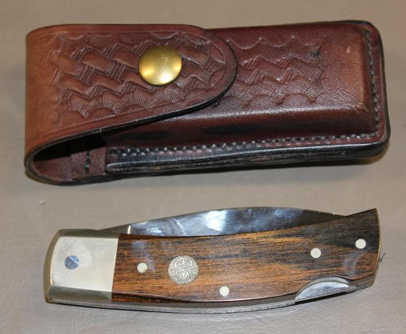 Beautiful Smith and Wesson Wood Handled Folding Knife