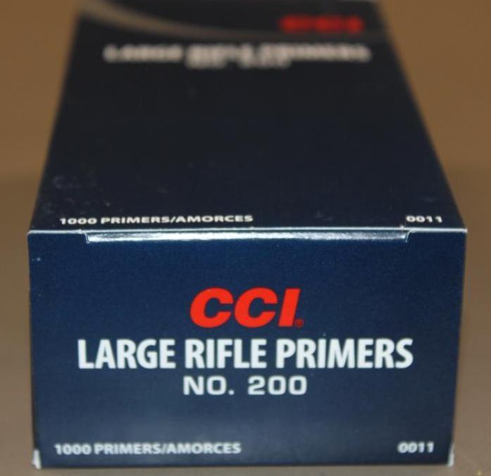 Full Box of 1000 CCI No. 200 Large Rifle Primers **NO SHIPPING**