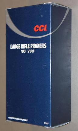 Full Box of 1000 CCI No. 200 Large Rifle Primers **NO SHIPPING**