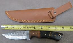 Damascus Pattern Drop Point Hunting Knife