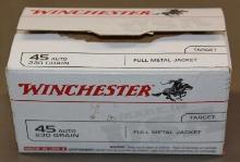 100 Rounds Winchester 45 Auto Ammunition