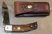 Beautiful Smith and Wesson Wood Handled Folding Knife