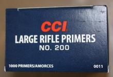 Full Box of 1000 CCI No. 200 Large Rifle Primers **NO SHIPPING**