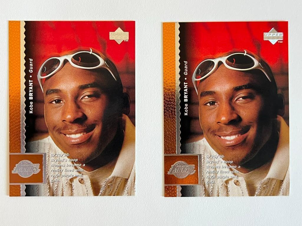 2 Kobe Bryant Upper Deck Rookie Cards