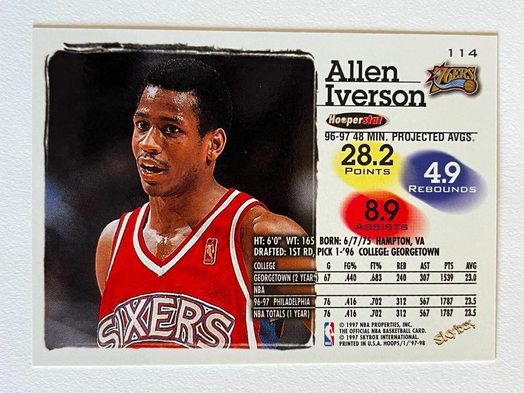 2 Allen Iverson 1997 NBA Hoops