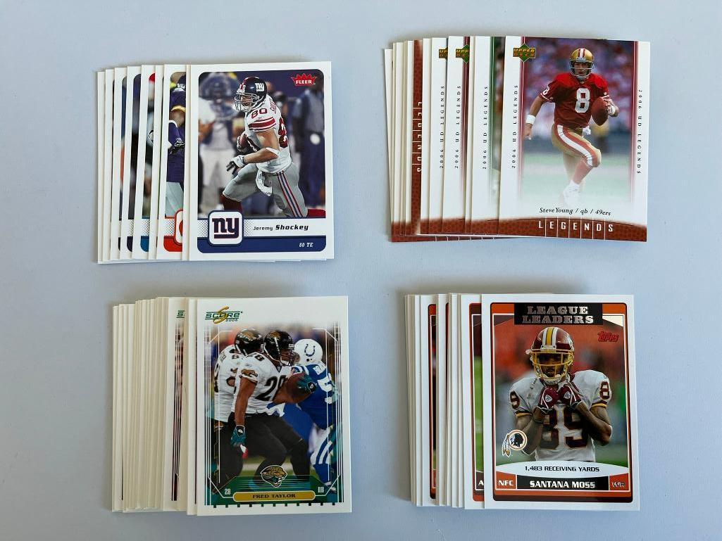 2007 Score, Fleer, Topps, Upper Deck Legends Football Cards