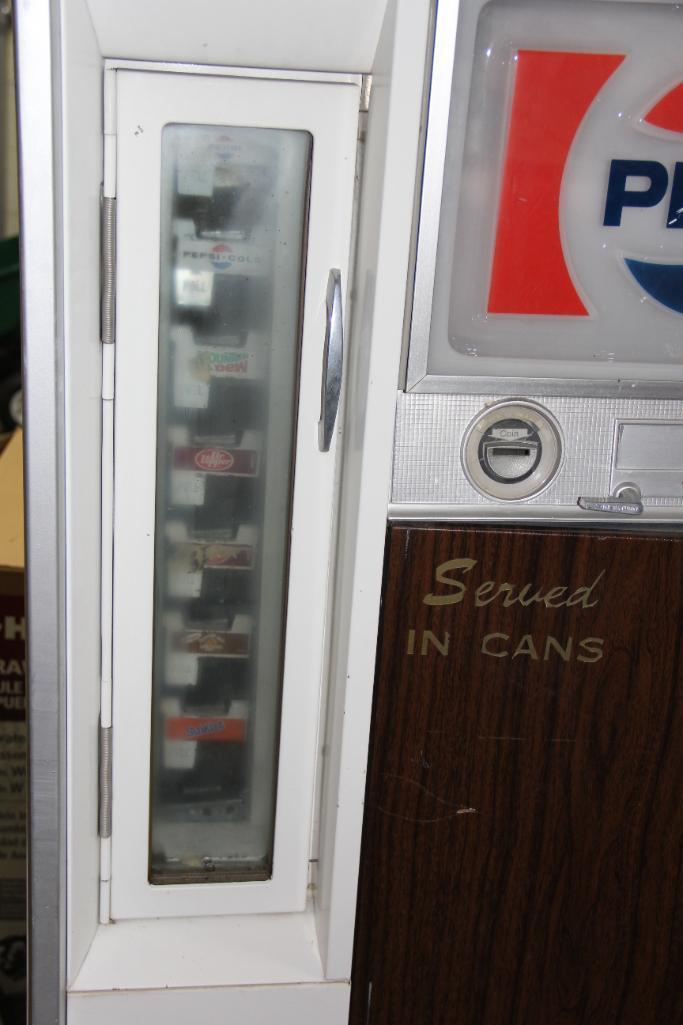 Cool Old Metal Vendo Company Pepsi/Dr. Pepper Can Coin Operated Vending Machine