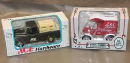 Two New in Box Die Cast Ace Hardware Truck Banks