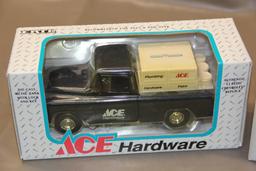 Two New in Box Die Cast Ace Hardware Truck Banks