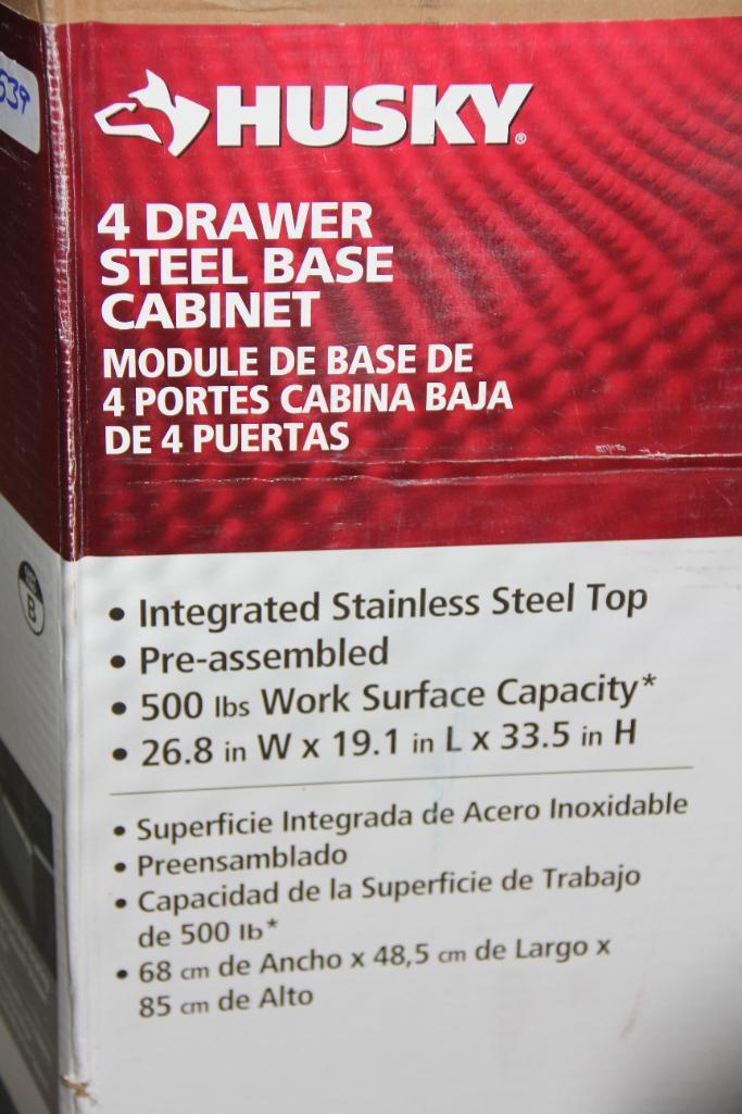 Husky 4-Drawer Steel Base Cabinet Preassembled and New in Box