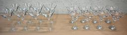 Eight Martini Glasses & Eight Margarita Glasses