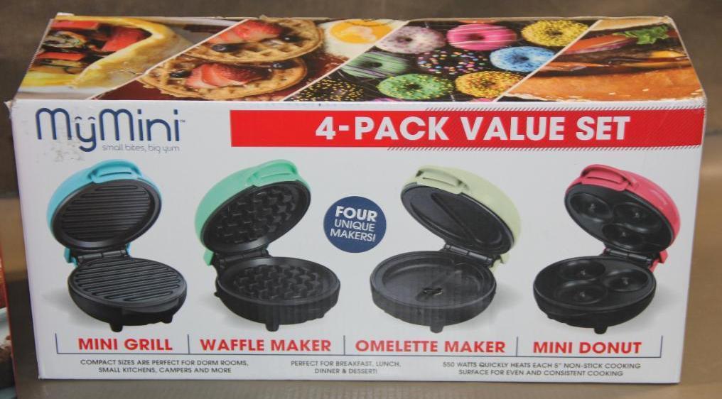 Dash Express Coffee Maker and My Mini 4-Pack Griddle Set