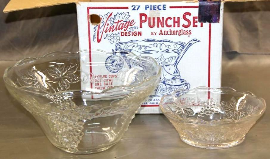 Anchor Glass Partial Punch Set in Original Box