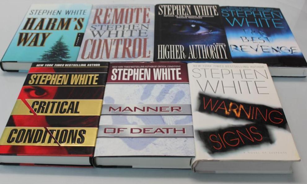 Seven Signed Hardcover Novels by Stephen White