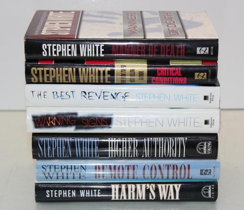 Seven Signed Hardcover Novels by Stephen White