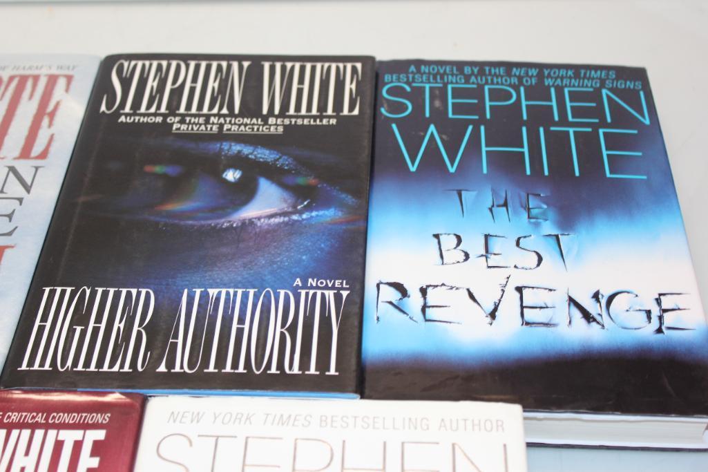 Seven Signed Hardcover Novels by Stephen White