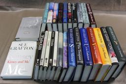 24 Volumes of Sue Grafton's Alphabet Series Plus 2 Related Books, Some Signed