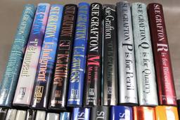 24 Volumes of Sue Grafton's Alphabet Series Plus 2 Related Books, Some Signed