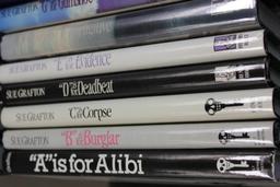 24 Volumes of Sue Grafton's Alphabet Series Plus 2 Related Books, Some Signed