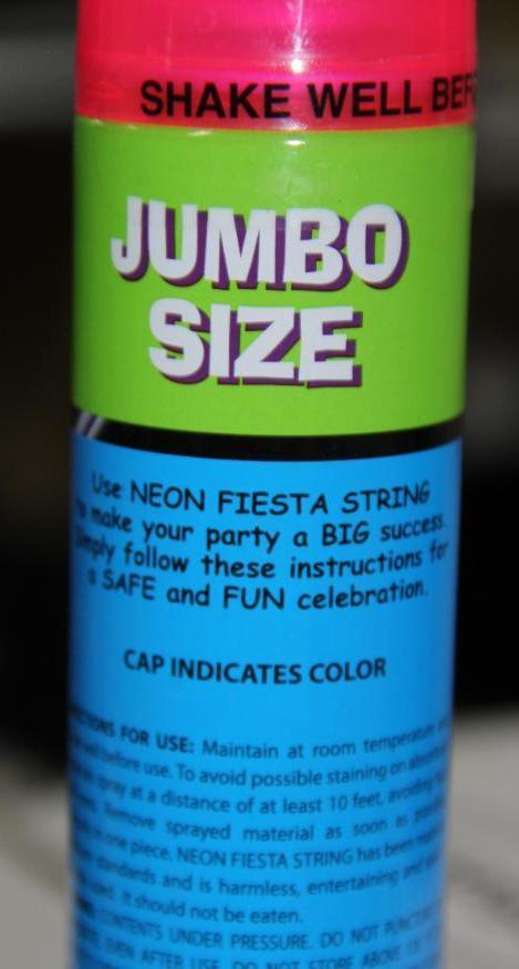 Case of 24 Jumbo Size Neon Fiesta String