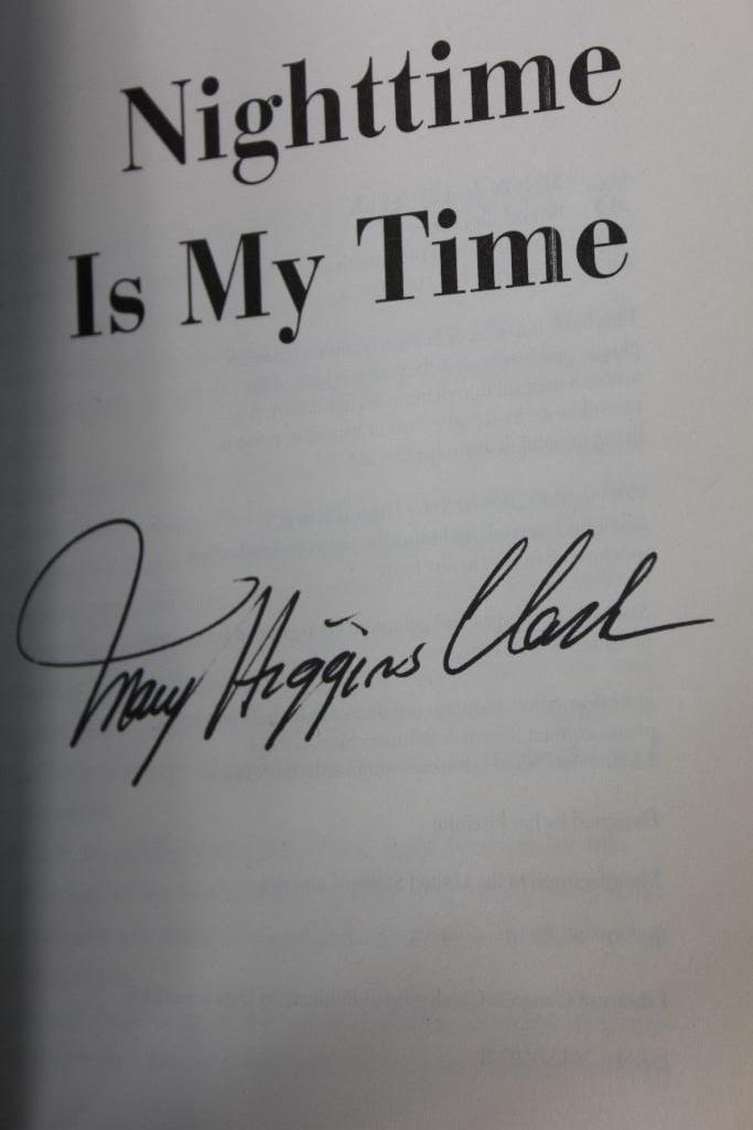 Eight Excellent Signed Hard Cover Books by Mary Higgins Clark