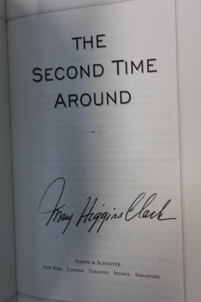 Eight Excellent Signed Hard Cover Books by Mary Higgins Clark