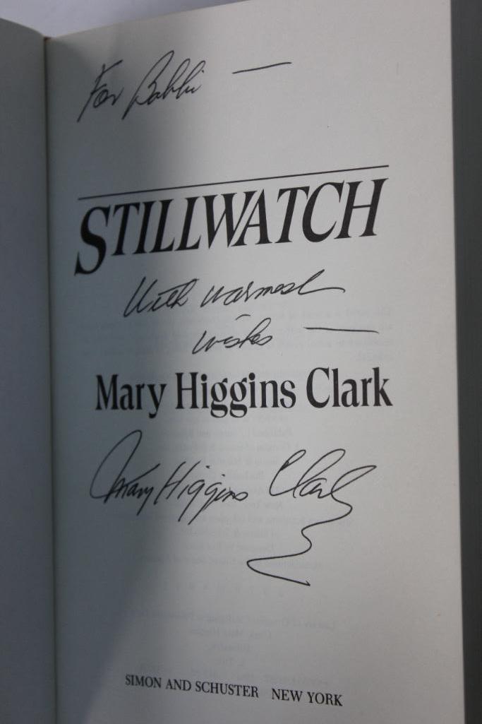 Eight Excellent Signed Hard Cover Books by Mary Higgins Clark