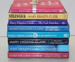 Eight Excellent Signed Hard Cover Books by Mary Higgins Clark