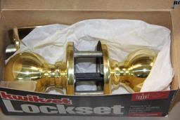 Variety of Brass Kwikset Door Knob Lock Sets and Deadlock Sets