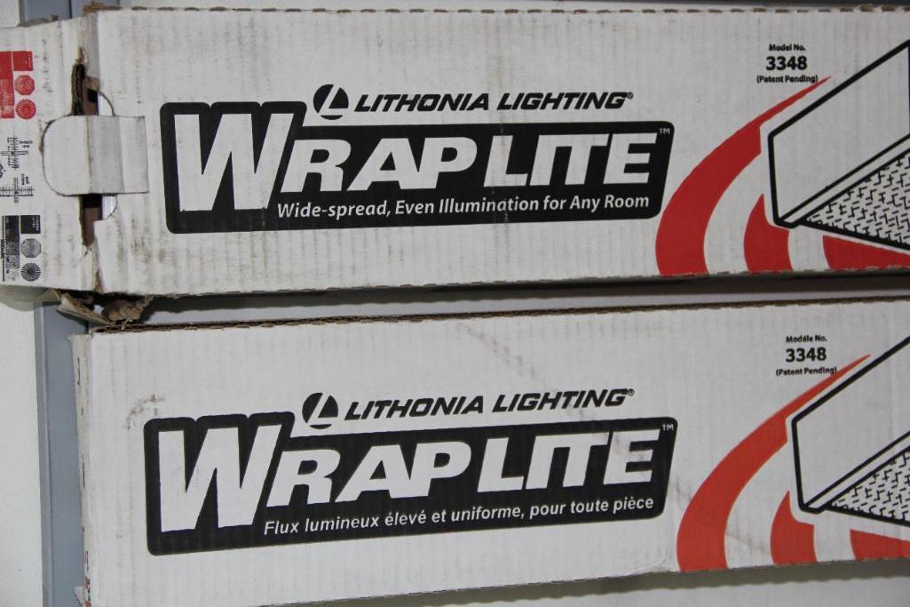 Two Lithonia Lighting Wrap Lite No. 3348 Fixtures New in Box