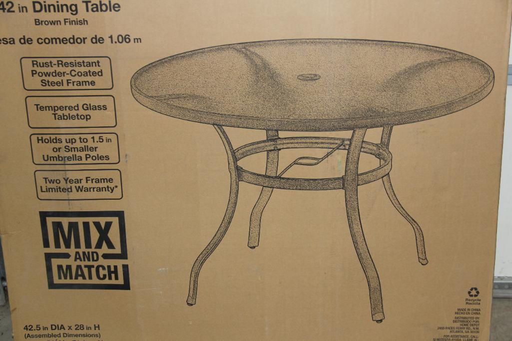 Hampton Bay 42" Patio Dining Table New in Box