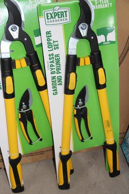 Two Packs of Two-Piece Lopper and Pruner Sets