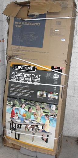 Lifetime Folding Picnic Table New in Box