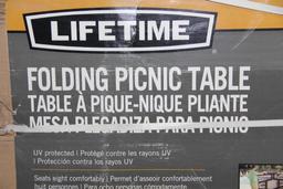 Lifetime Folding Picnic Table New in Box