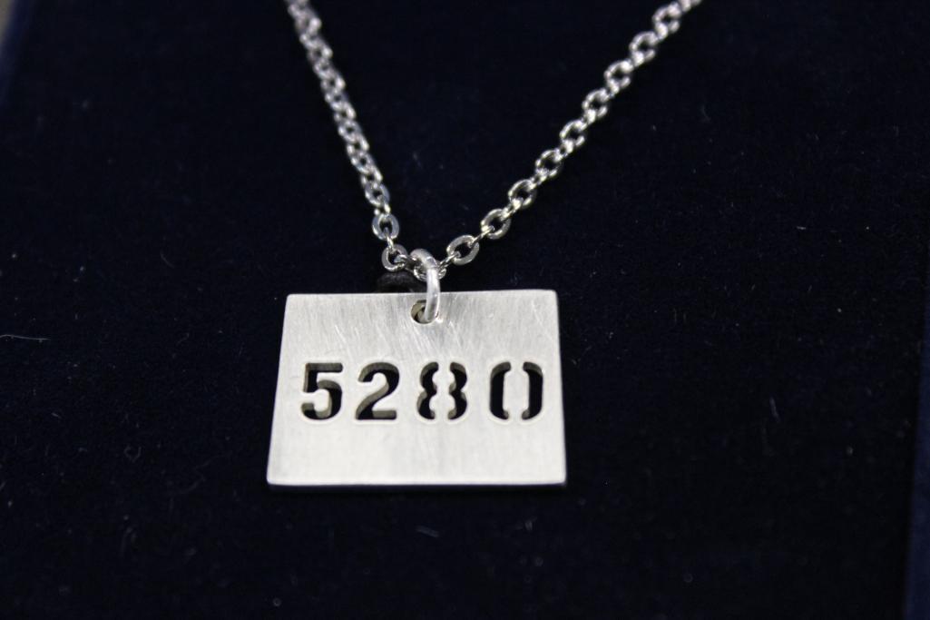 5280 Colorado Pendant and Chain by Montana Silversmiths