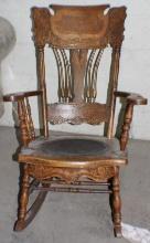 Antique Wood Rocking Chair