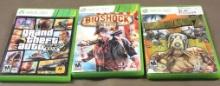 Three X-Box 360 Games