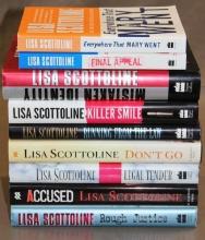 Nine Crime Novels Signed by Author Lisa Scottoline
